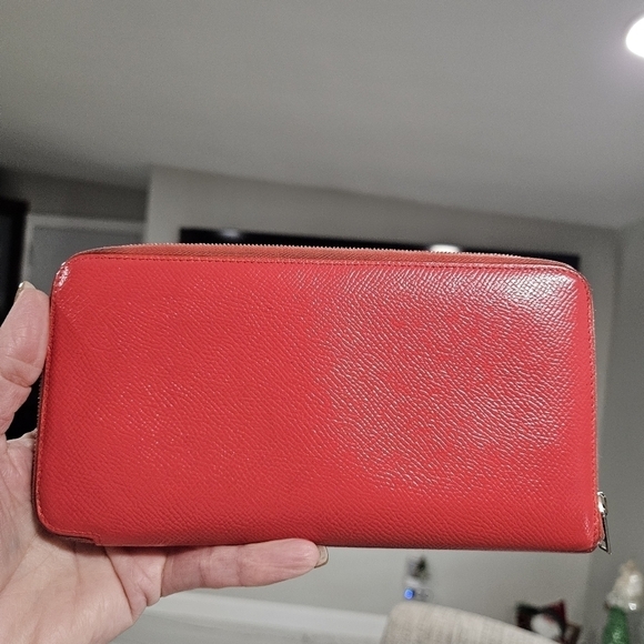 Hermès Azap Long Zip Around Wallet Coral - Picture 1 of 16